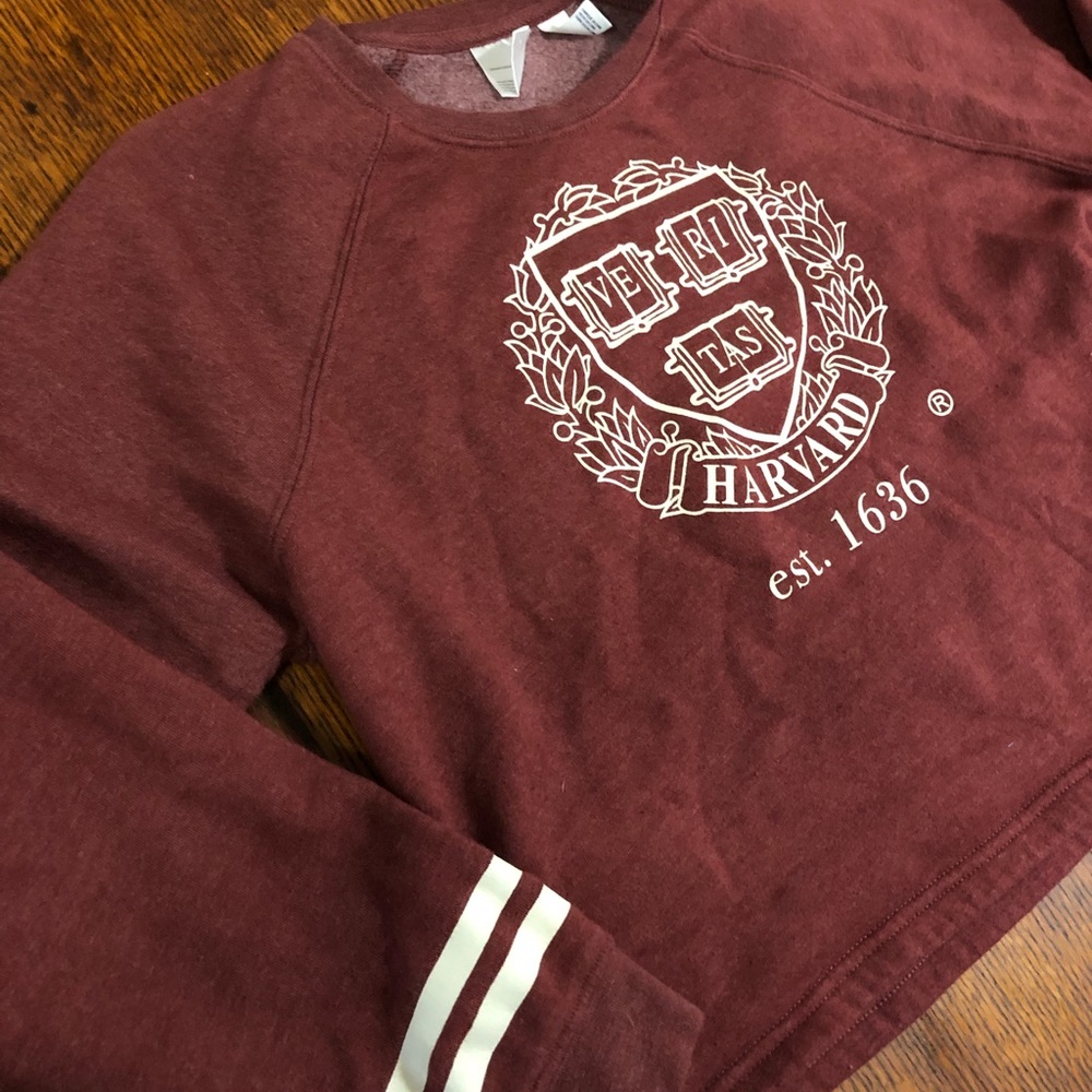 Harvard Crop Sweatshirt